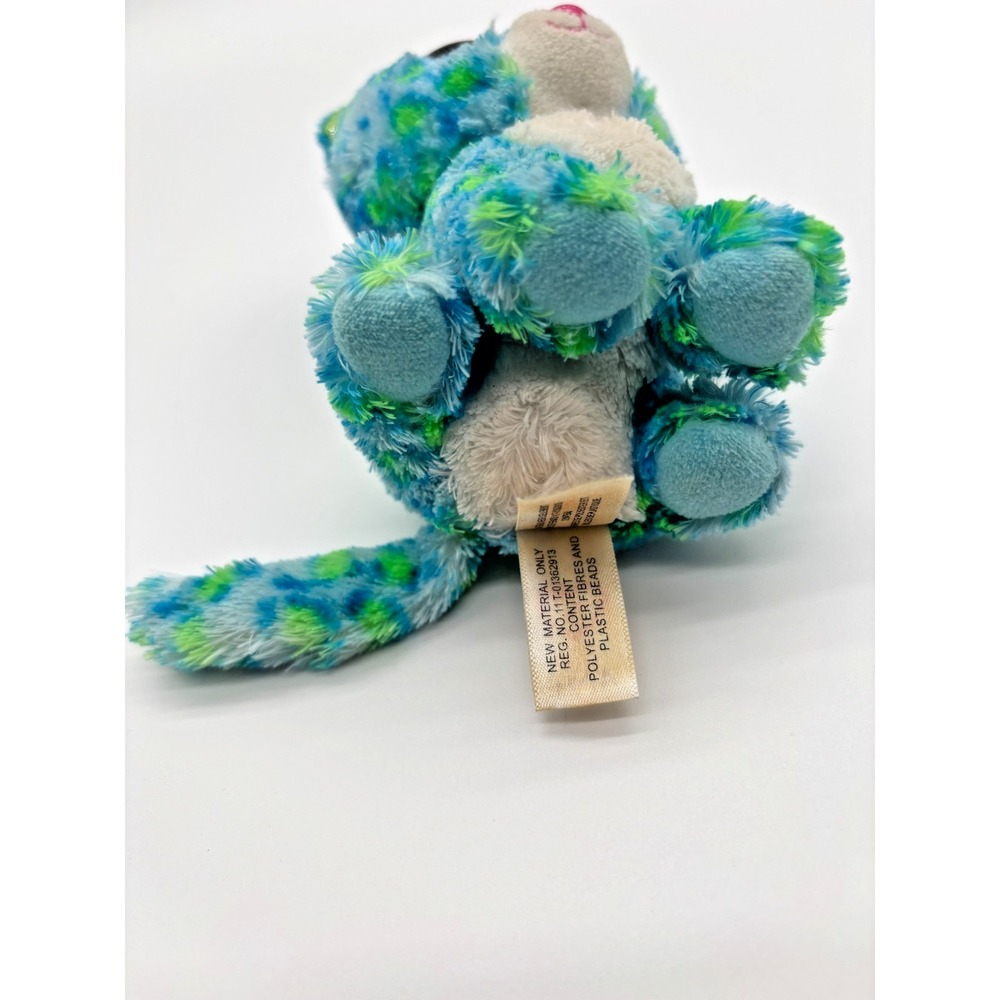 TY Beanie Boos ~2015~Leona Plush No Tag Leopard CUTE Green Blue - Picture 6 of 6